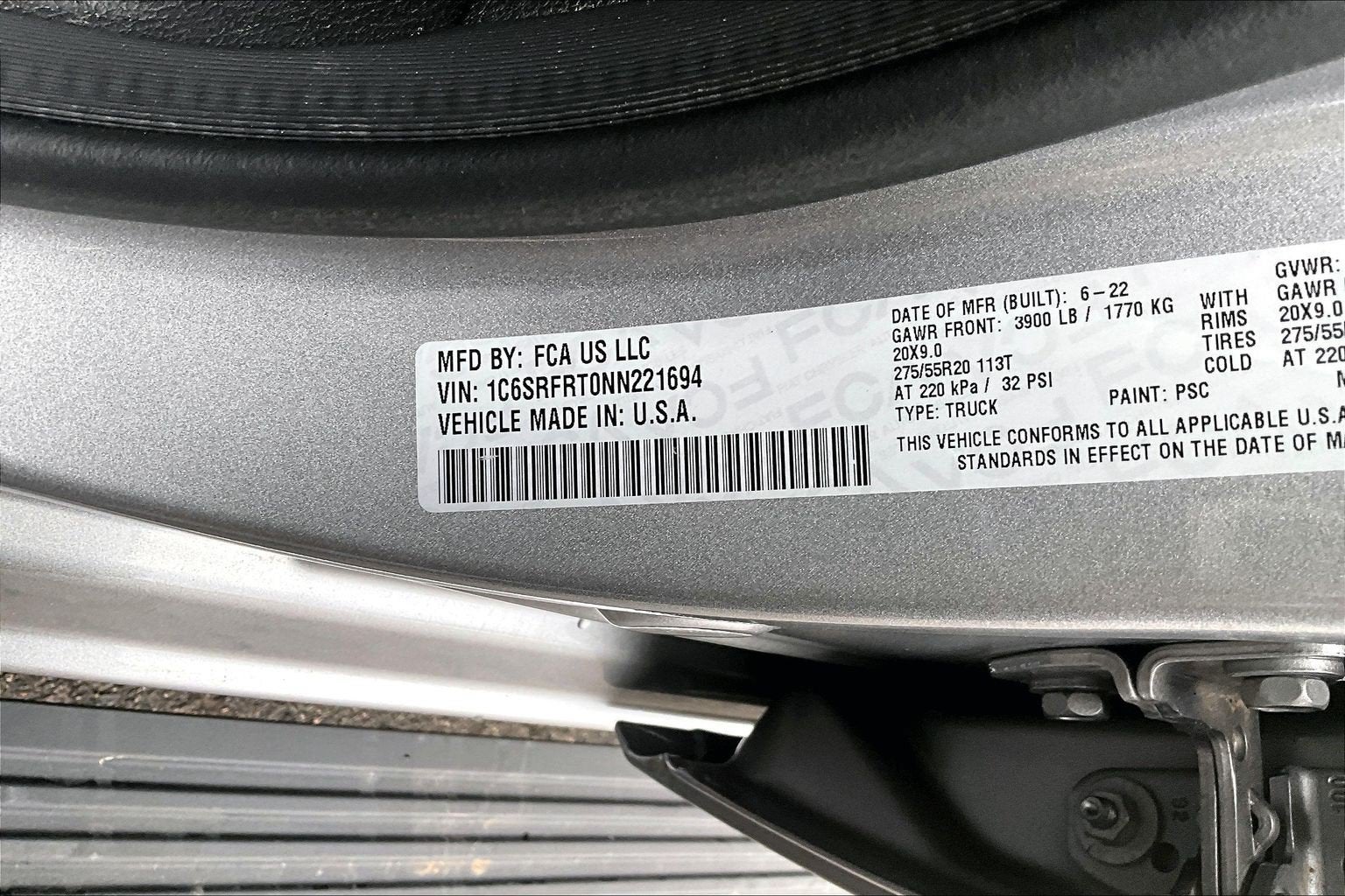 2022 RAM 1500 Laramie