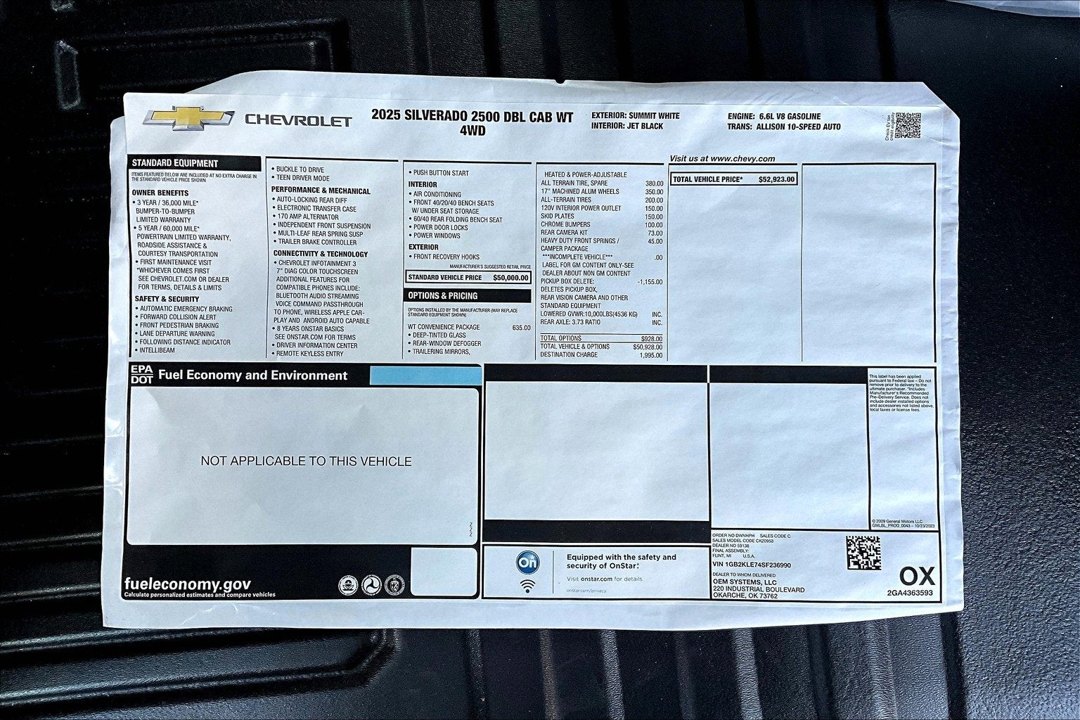 2025 Chevrolet Silverado 2500 HD WT