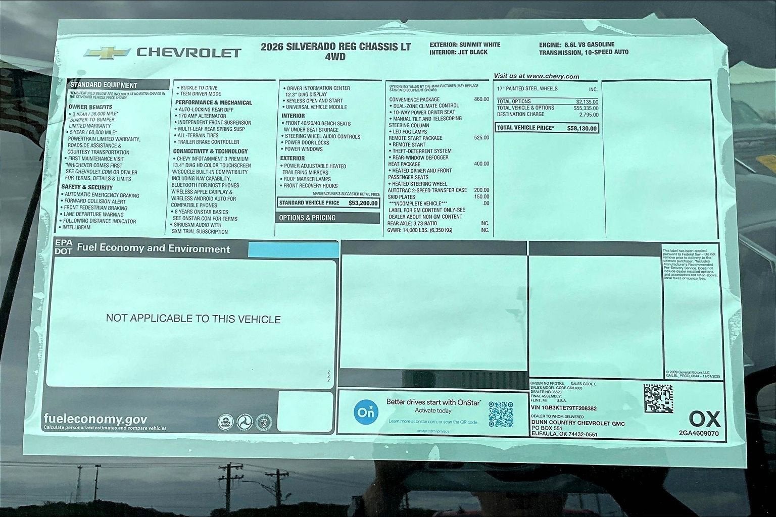 2026 Chevrolet Silverado 3500 HD Chassis Cab LT