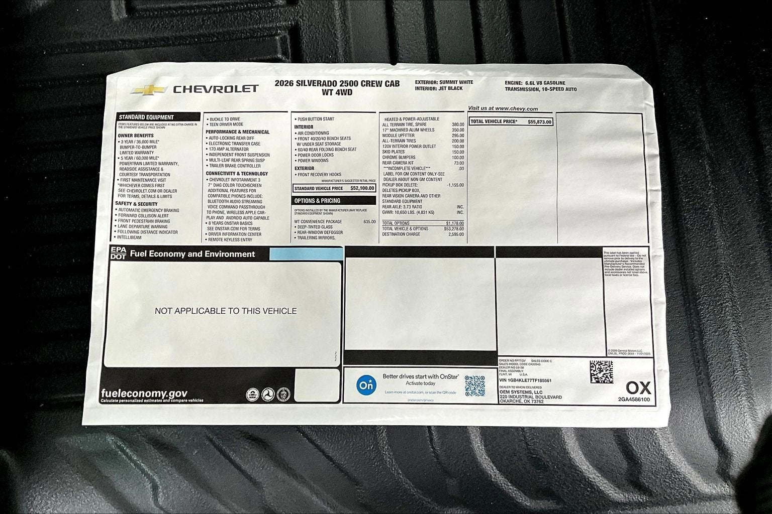 2026 Chevrolet Silverado 2500 HD WT