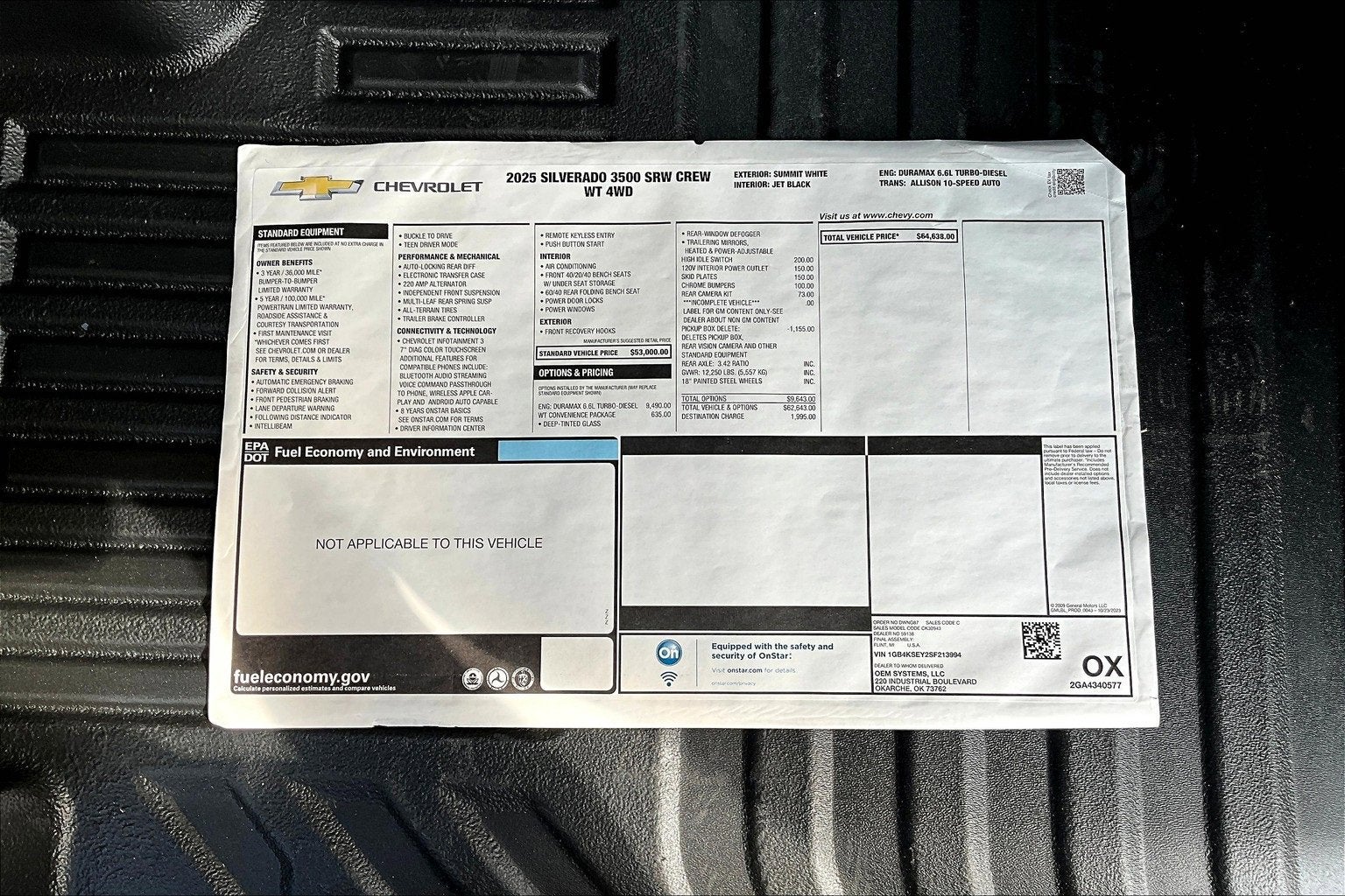 2025 Chevrolet Silverado 3500 HD WT