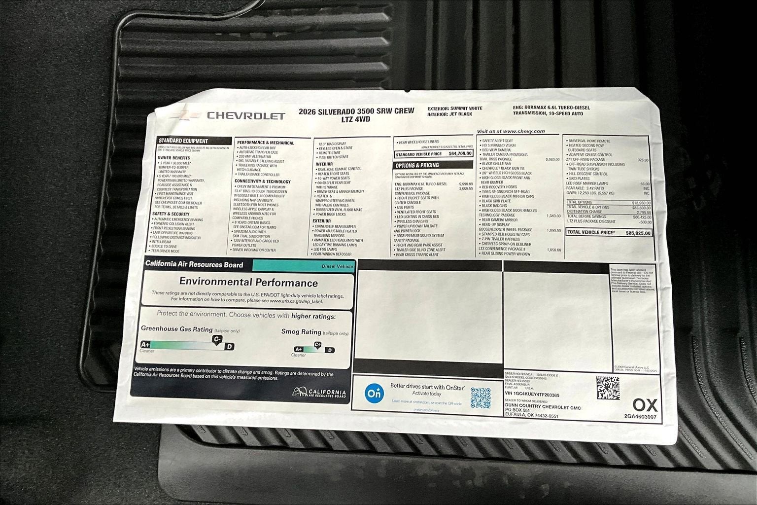 2026 Chevrolet Silverado 3500 HD LTZ