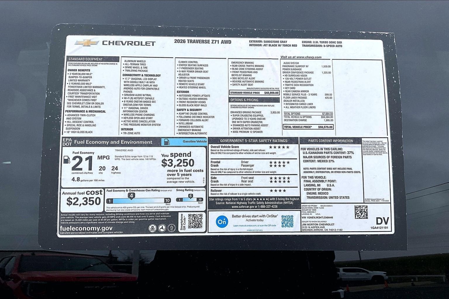 2026 Chevrolet Traverse Z71