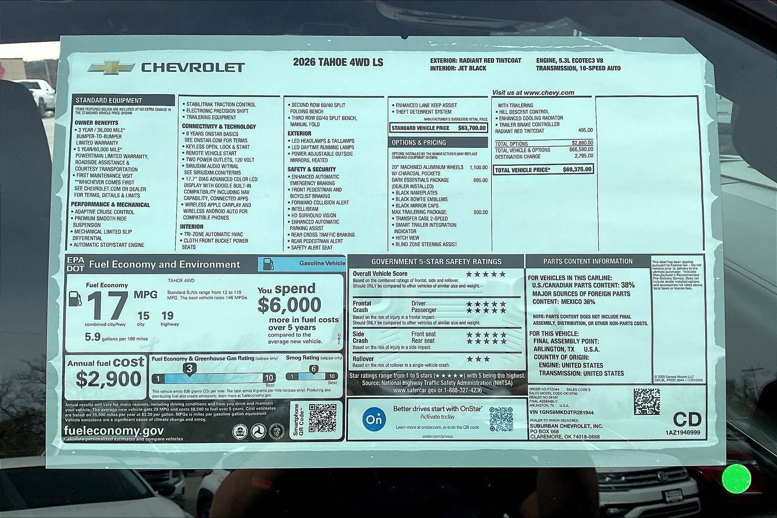 2026 Chevrolet Tahoe LS