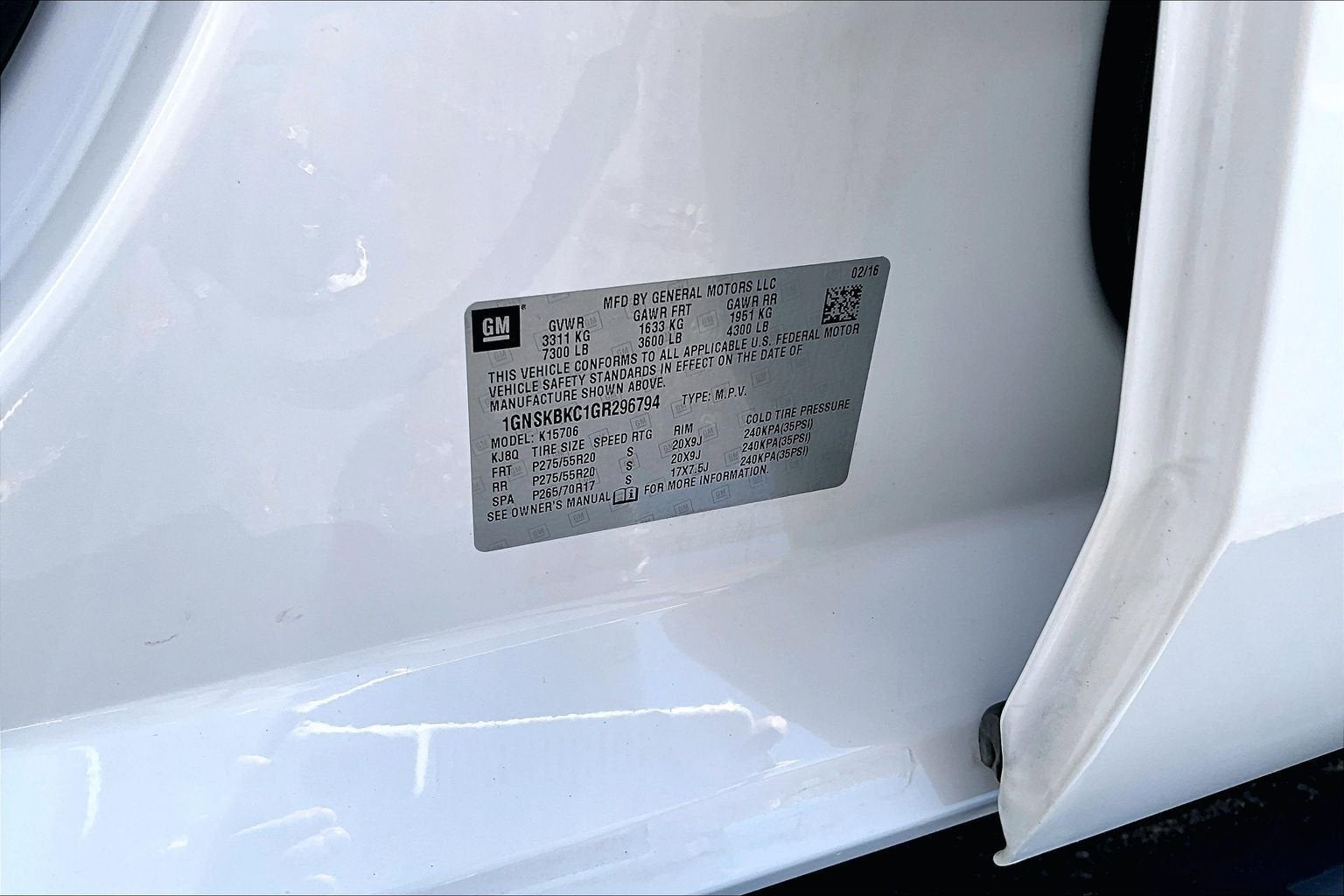 2016 Chevrolet Tahoe LT