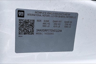 2025 Chevrolet Express Cutaway 3500 1WT