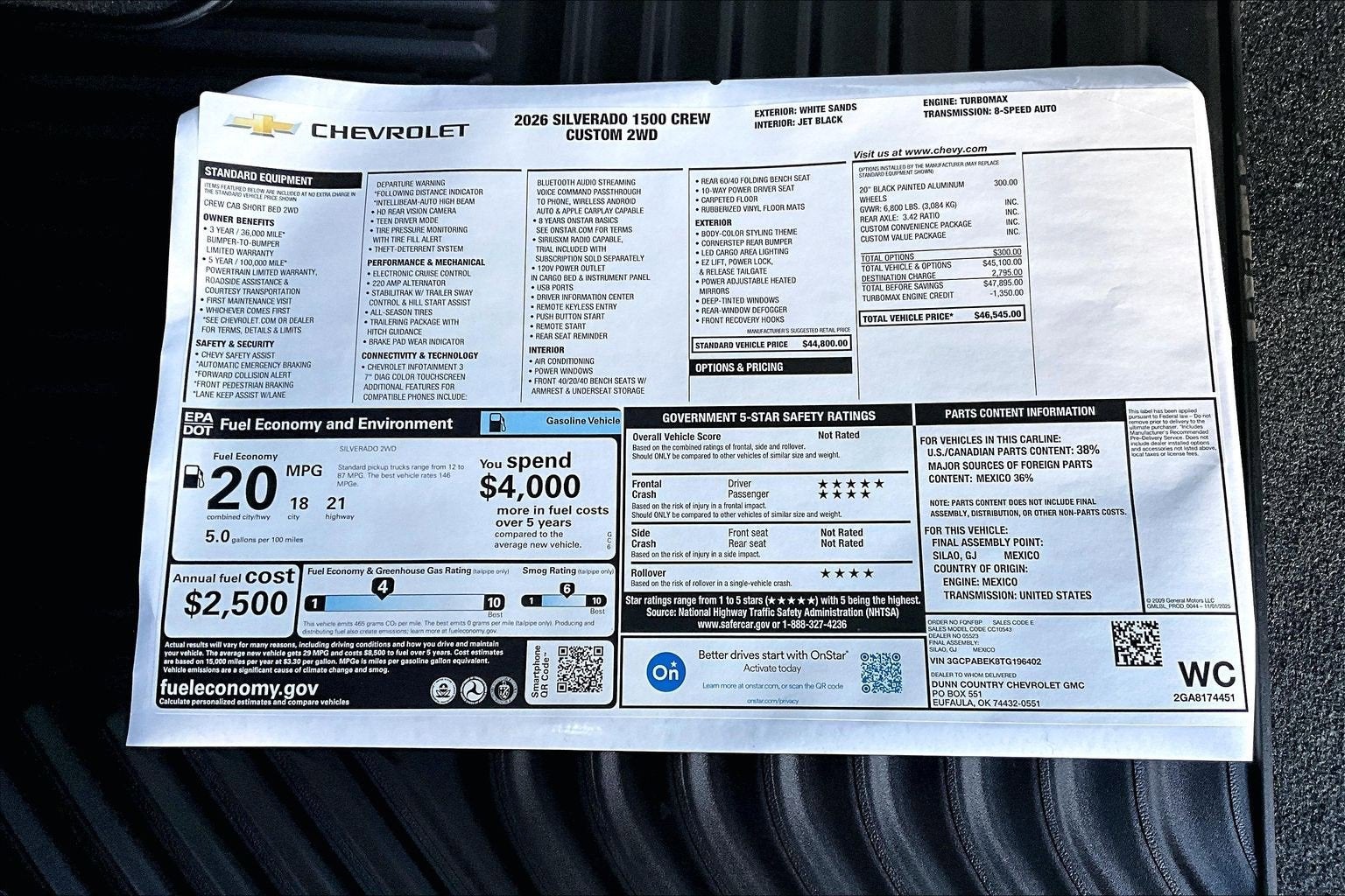 2026 Chevrolet Silverado 1500 Custom