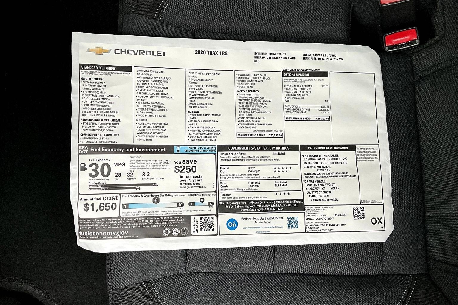 2026 Chevrolet Trax 1RS