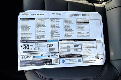 2026 Chevrolet Trax 2RS
