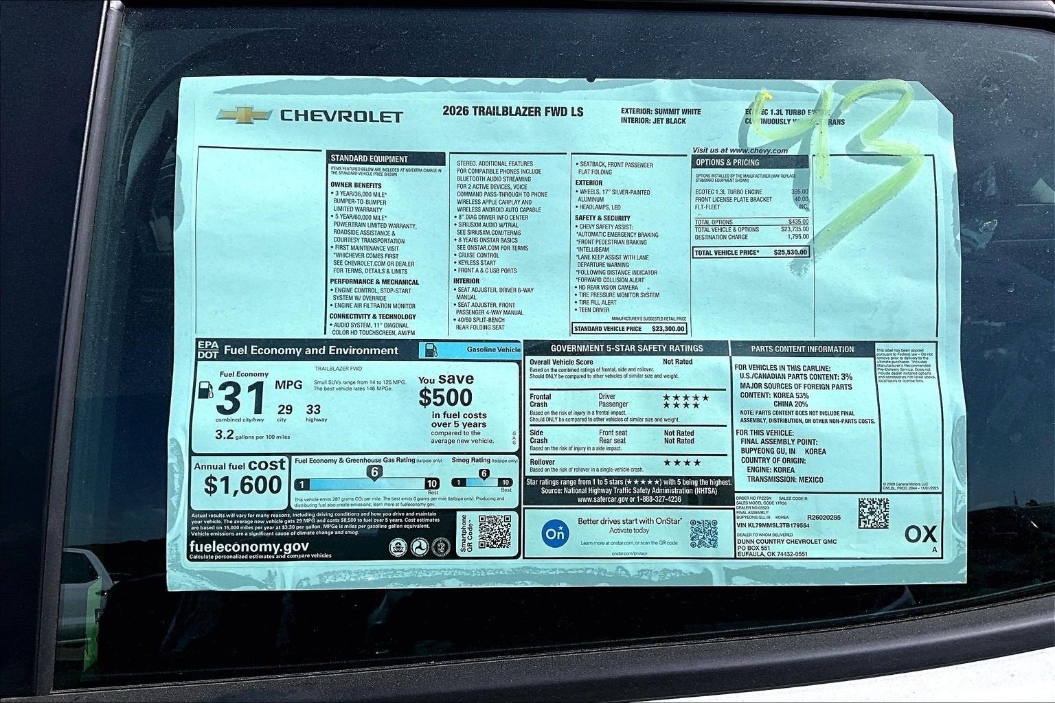 2026 Chevrolet Trailblazer LS