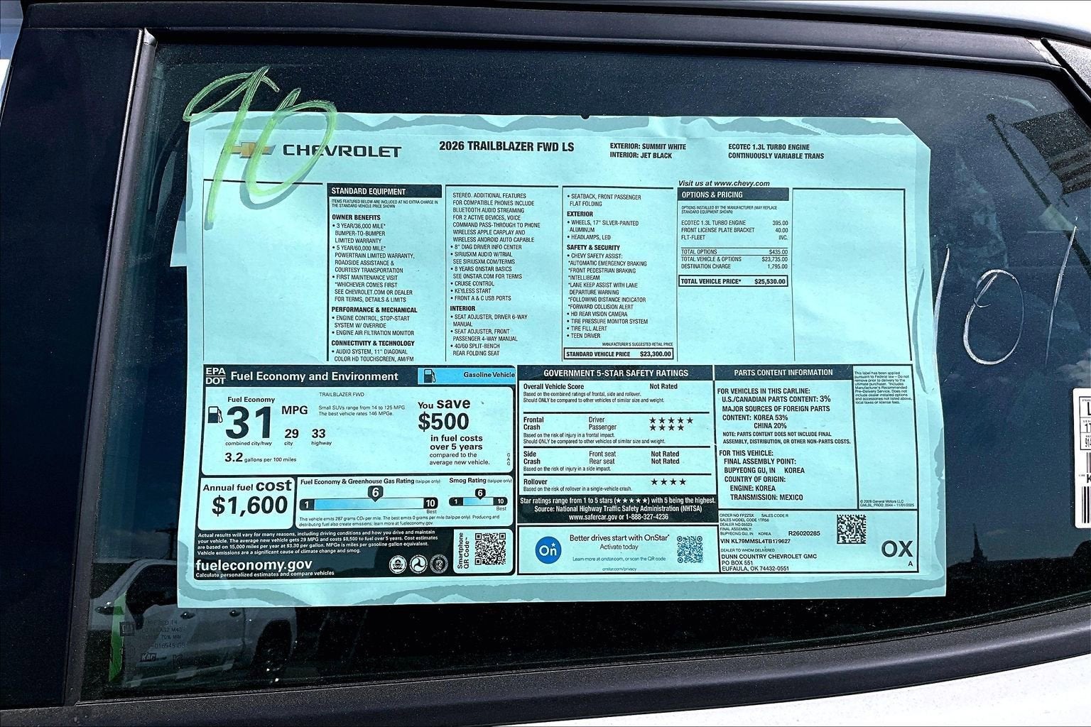 2026 Chevrolet Trailblazer LS