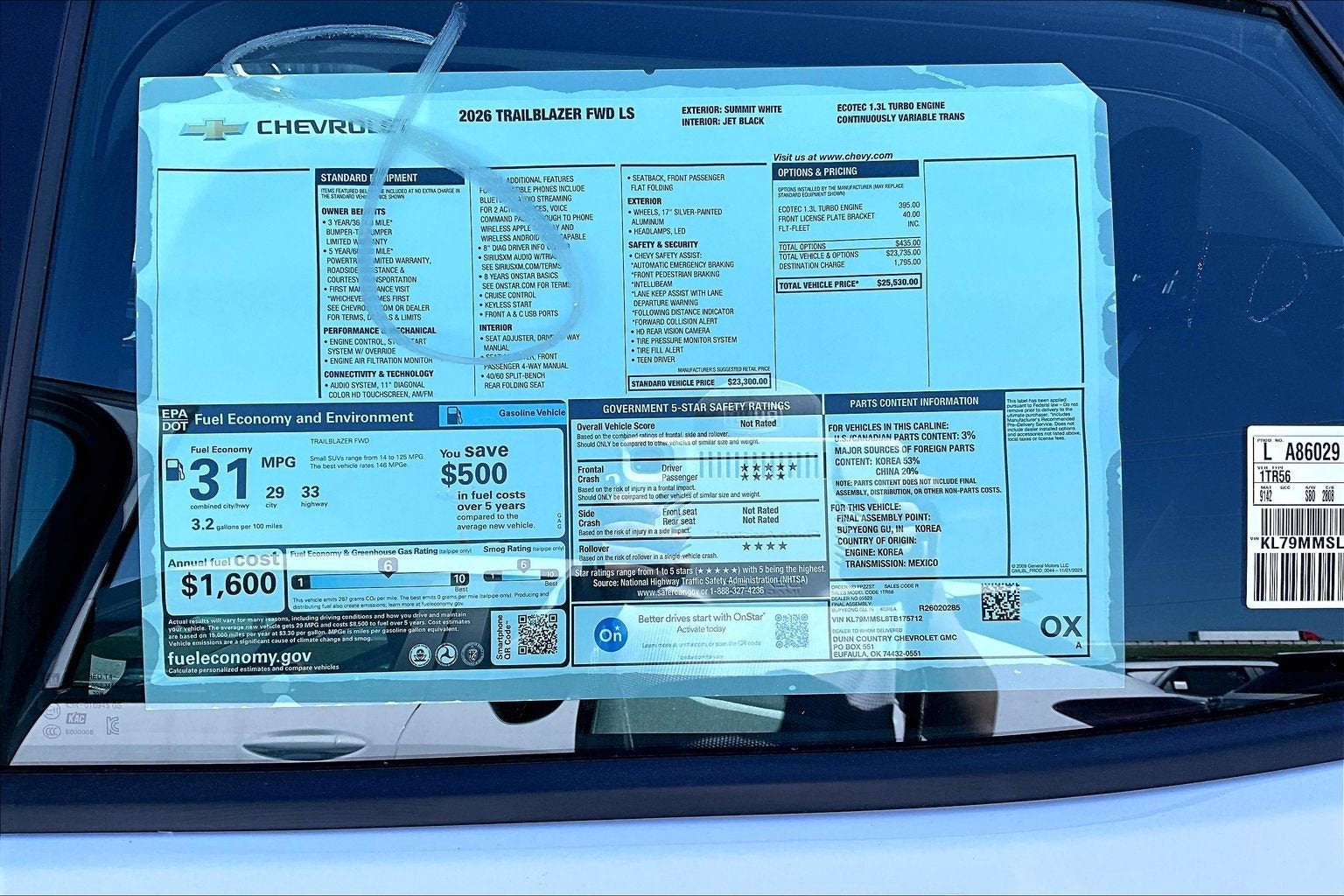 2026 Chevrolet Trailblazer LS